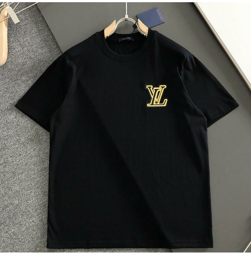 LOUIS VUITTON-04114 루이비통 026SS 봄/여름 최신 크루넥 자수 패션 반팔 티셔츠(2컬러)