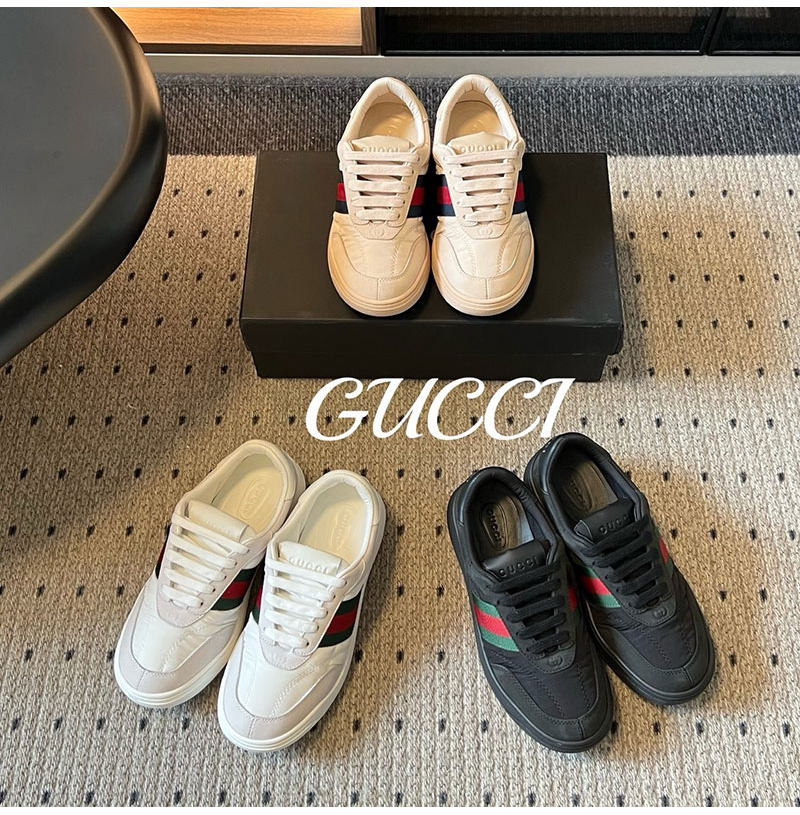 GUCCI-09036 구찌 2026NEW 패치워크 빈티지 캐주얼 스니커즈