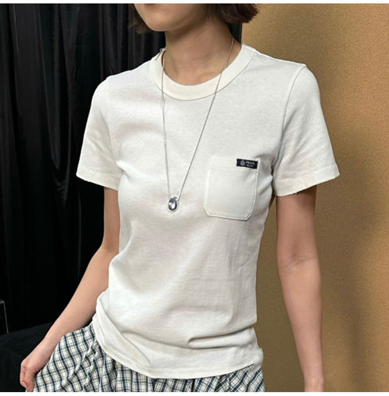 PRADA-460370260 프라다 2026SS 스프링/서머 신형 저지 티셔츠