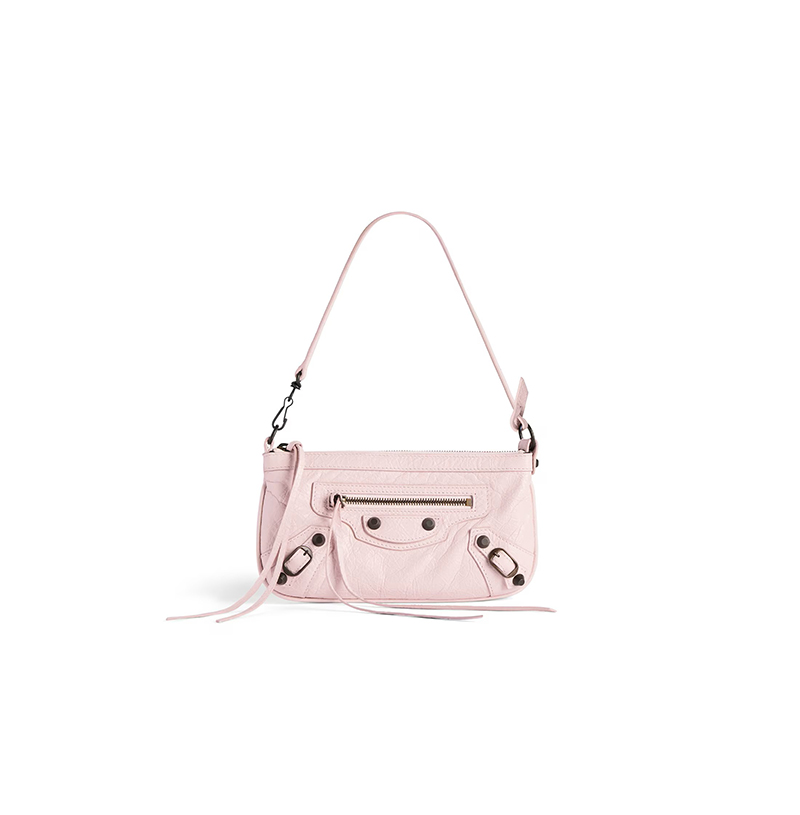 [스페셜오더]BALENCIAGA-8280582 발렌시아가 여성 르 시티 파우치 온 스트랩 페탈 핑크