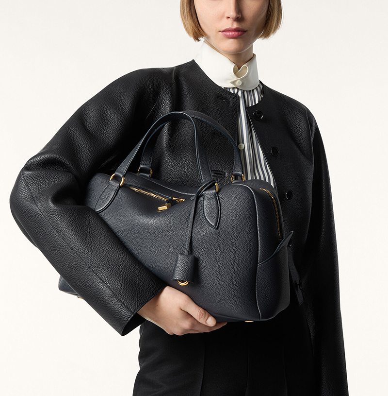 [스페셜오더]Loro Piana-FAP1996 로로피아나 미디엄 니들 백 블루 네이비