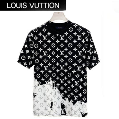 LOUIS VUITTON-032710 루이비통 블랙 모노그램 티셔츠 남여공용