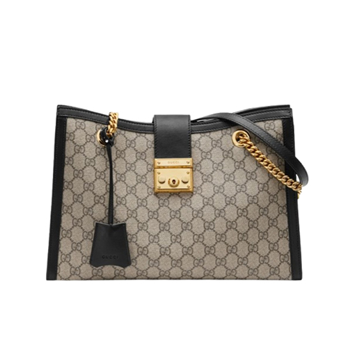 [스페셜오더]GUCCI-479197 9769 구찌 블랙 패들락 라지 토트백