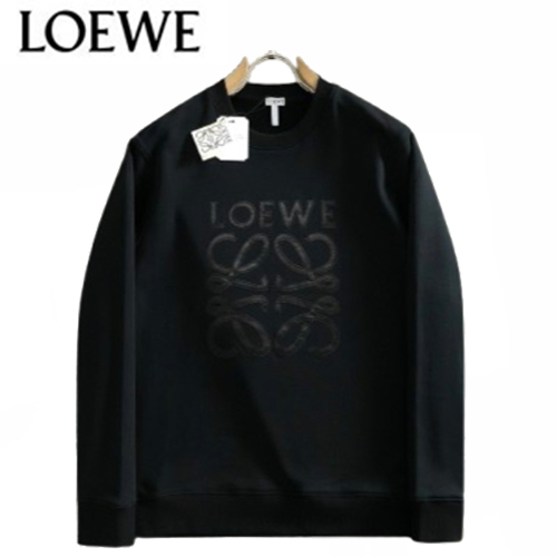 LOEWE-08059 로에베 블랙 아플리케 장식 스웨트셔츠 남성용