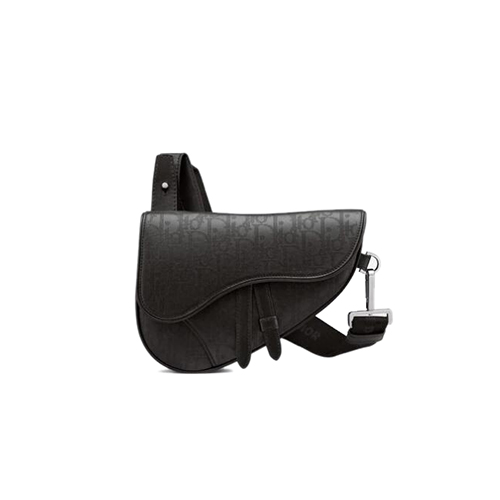 [스페셜오더]DIOR-1ADPO191 디올 블랙 Dior Oblique Galaxy 가죽 SADDLE 미니 백