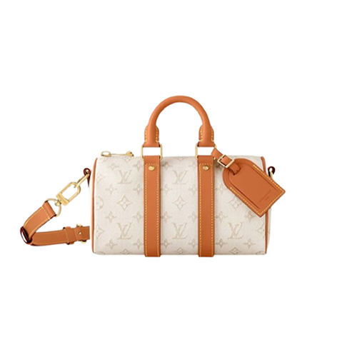 [스페셜오더]LOUIS VUITTON-M15076 루이비통 오프 화이트 모노그램 헤리티지 키폴 반둘리에 25