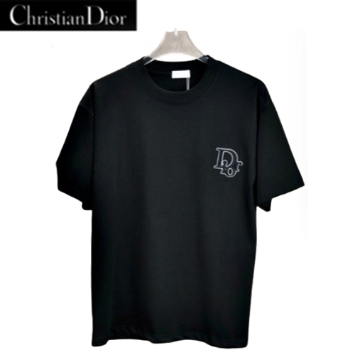 DIOR-051711 디올 블랙 아플리케 장식 티셔츠 남여공용
