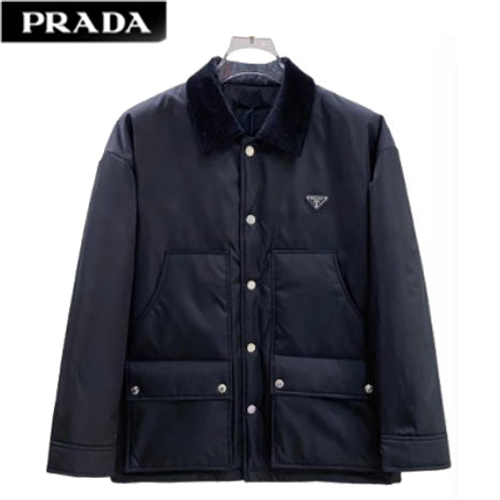 PRADA-081711 프라다 블랙 트라이앵글 로고 재킷 남성용