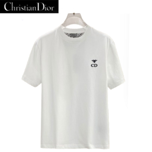 DIOR-03278 디올 화이트 코튼 티셔츠 남여공용