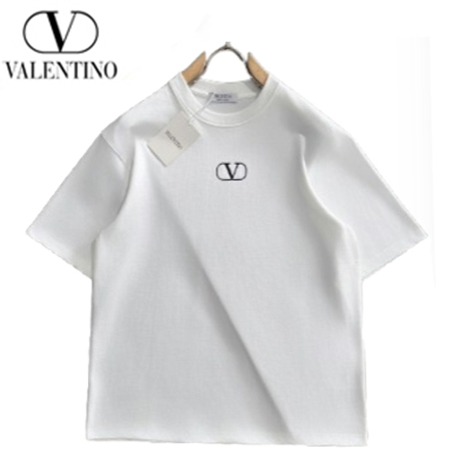VALENTINO-062612 발렌티노 화이트 프린트 장식 티셔츠 남성용