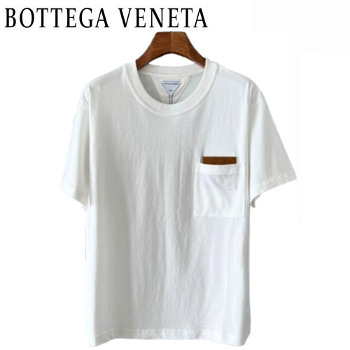 BOTTEGA VENETA-06037 보테가 베네타 화이트 코튼 티셔츠 남성용