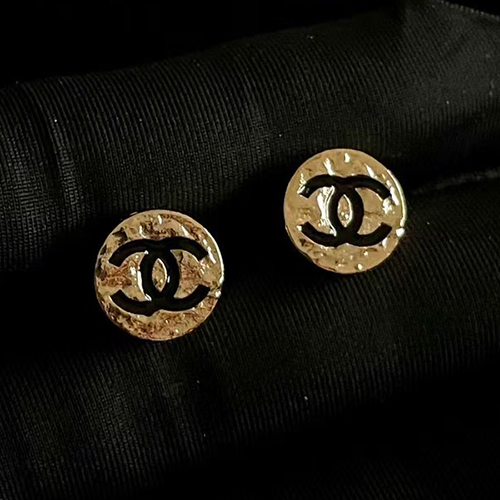 CHANEL-7460 샤넬 골드 CC 로고 귀걸이