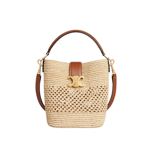 [스페셜오더]CELINE-119742 셀린느 내추럴&탠 스몰 루이즈 버킷 백