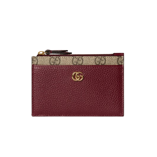 [스페셜오더]GUCCI-837966 6258 구찌 레드/베이지 GG 마몽 카드 케이스