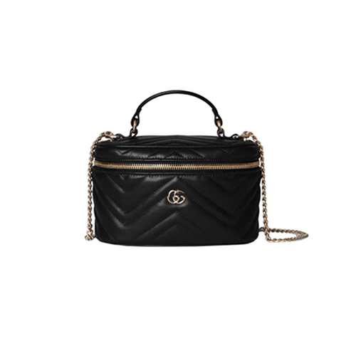[스페셜오더]GUCCI-837454 1000 구찌 블랙 GG 마몽 미니 배니티 백