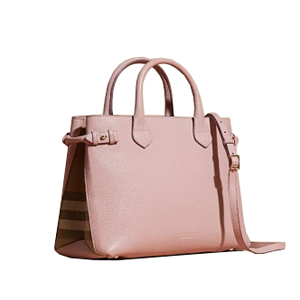 [스페셜오더]BURBERRY-404598 버버리 미디엄 가죽 하우스 체크 배너 페일 오키드