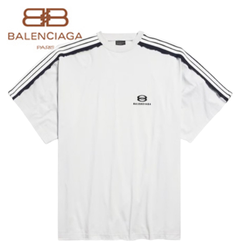 [스페셜오더]BALENCIAGA-829686 발렌시아가 화이트 오버사이즈 티셔츠 남여공용
