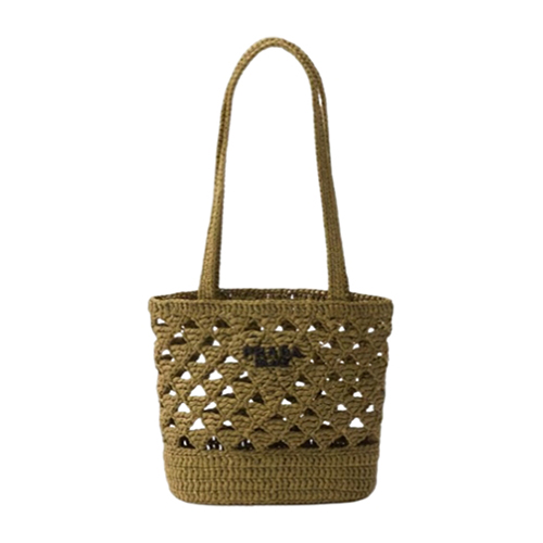 [스페셜오더]PRADA-1BG494 프라다 그린 크로셰 토트백