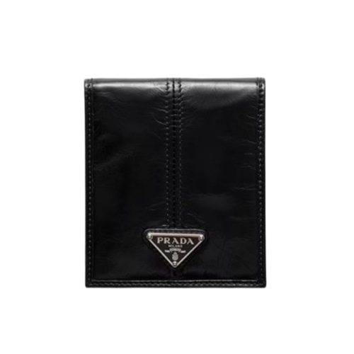 [스페셜오더]PRADA-2MO513 프라다 블랙 송아지 가죽 지갑
