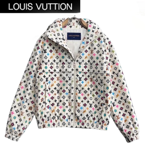 LOUIS VUITTON-081714 루이비통 화이트 모노그램 바람막이 후드 재킷 남성용