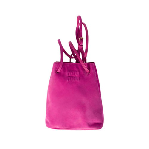 [스페셜오더]MIUMIU-5NF460 미우미우 핫핑크 스웨이드 파우치