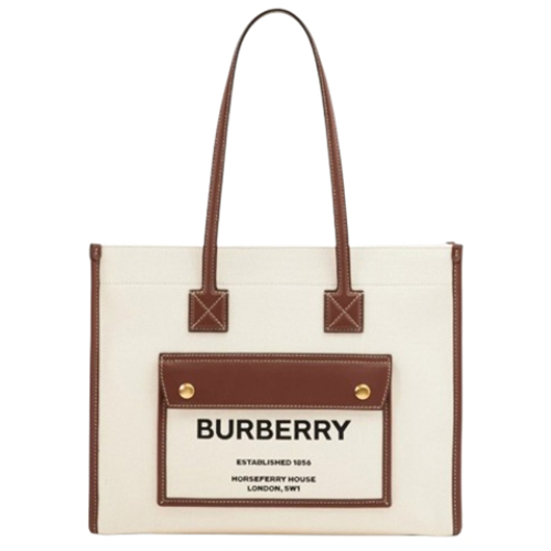[스페셜오더]BURBERRY-80441291 버버리 내추럴 미디엄 프레야 토트