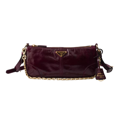 [스페셜오더]PRADA-1BC221 프라다 버건디 리에디션 2002 미디엄 가죽 숄더백