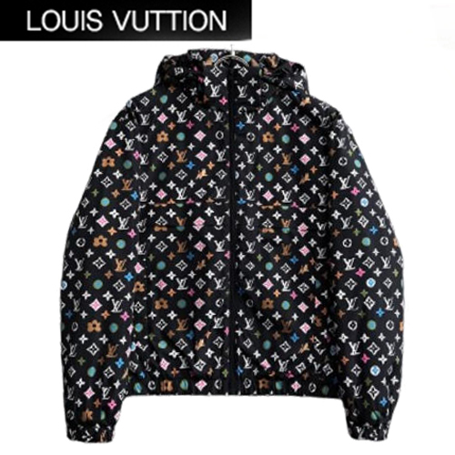 LOUIS VUITTON-081715 루이비통 블랙 모노그램 바람막이 후드 재킷 남성용