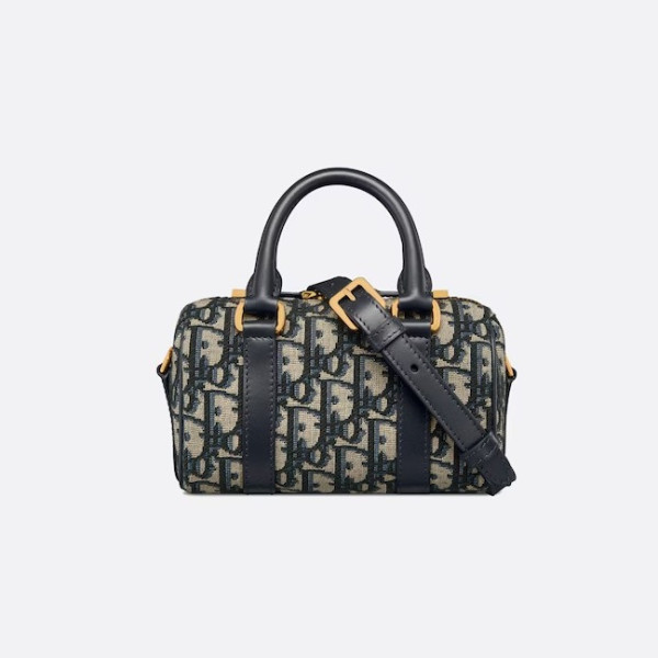 [스페셜오더]DIOR-디올 블루 Dior Oblique 자카드 Groove/그루브 16 미니 보스턴백 - S2348