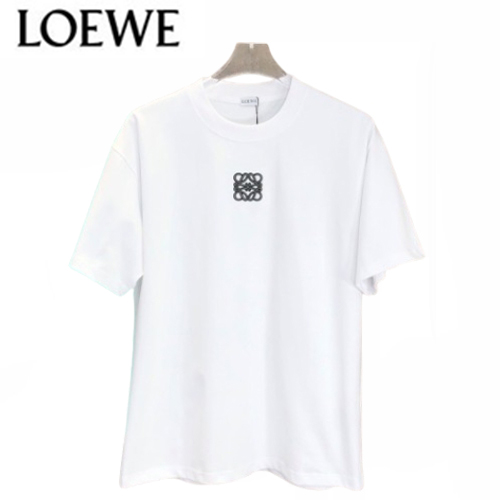 LOEWE-051716 로에베 화이트 아플리케 장식 티셔츠 남여공용