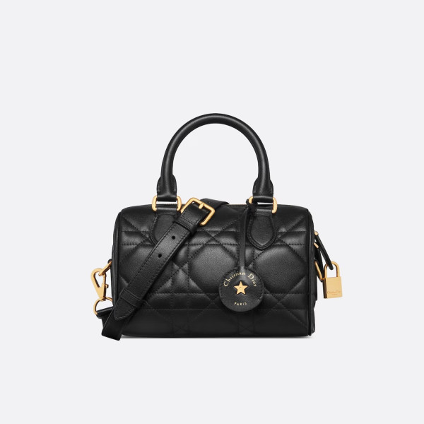 [스페셜오더]DIOR-디올 블랙 매크로까나쥬 카프스킨 Groove/그루브 20 보스턴백 - M1346