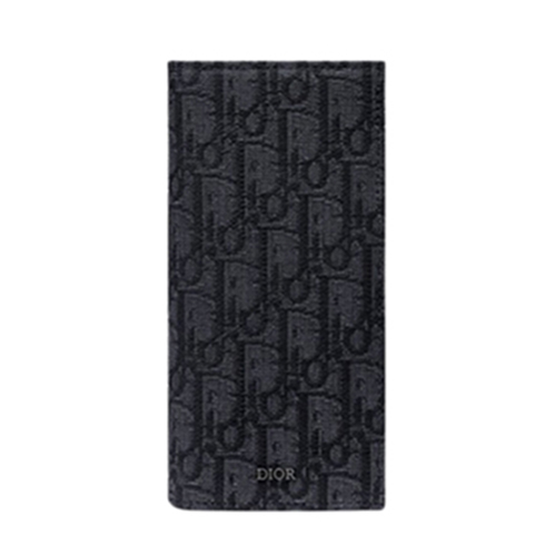 [스페셜오더]DIOR-2OBBC0 디올 블랙 Dior Oblique 버티컬 장지갑