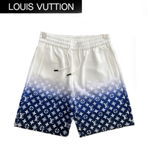 LOUIS VUITTON-04221 루이비통 화이트/블루 모노그램 스웨트쇼츠 남성용