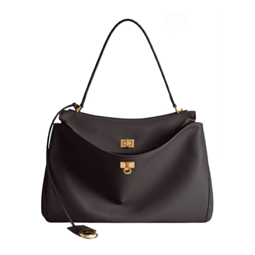 [특별제작][스페셜오더]BALENCIAGA-789772 발렌시아가 브라운 금장 로데오 미디엄 핸드백