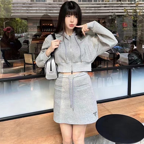 PRADA-03251 프라다 코튼 트레이닝복 세트 여성용(2컬러)