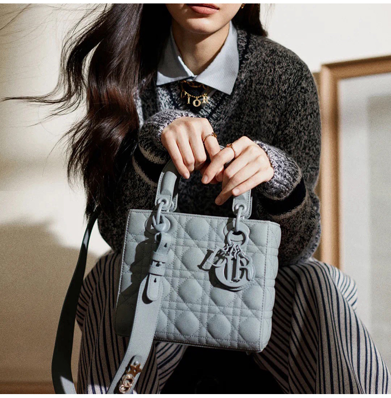 [스페셜오더]DIOR-M0538 디올 Lady Dior My ABCDior 스몰 백 그레이블루