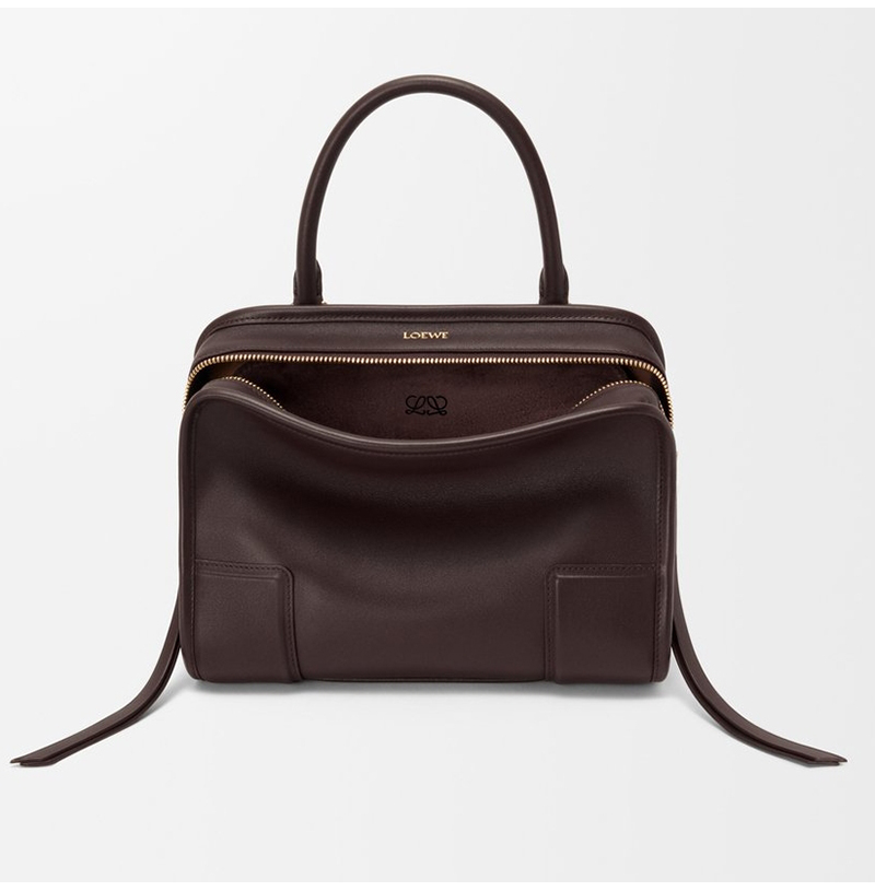 [스페셜오더]LOEWE-A039AS0X01 로에베 스몰 아마조나 180 소프트 송아지 가죽 숄더백 다크 브라우니