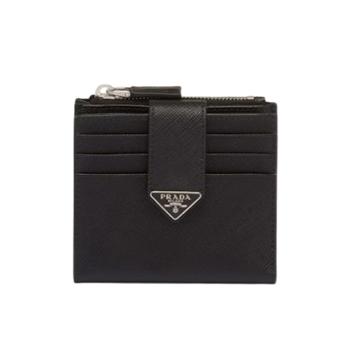 [스페셜오더]PRADA-2MC066 프라다 블랙 사피아노 가죽 카드 홀더