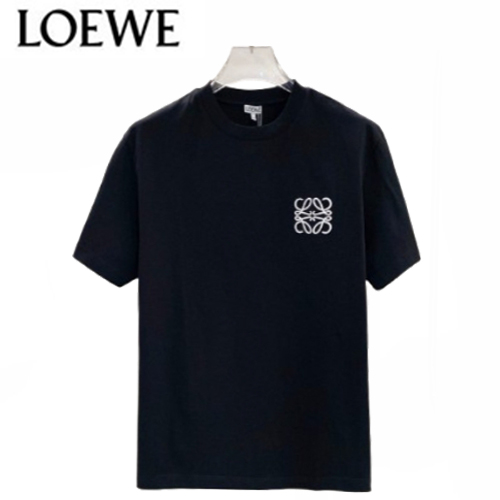 LOEWE-03272 로에베 블랙 로고 아플리케 장식 티셔츠 남여공용