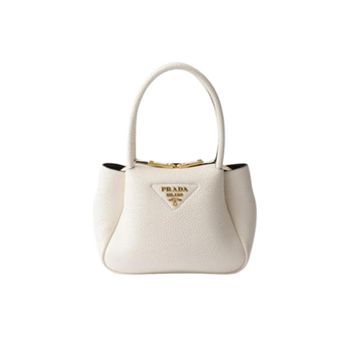 [스페셜오더]PRADA-1BA362 프라다 화이트 플루 가죽 미니 핸드백