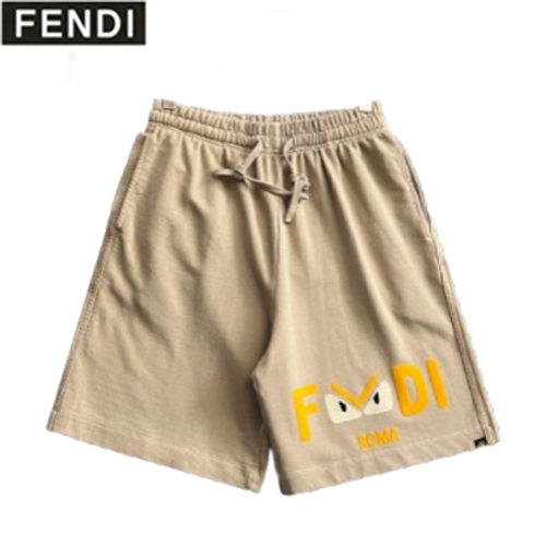 FENDI-07142 펜디 베이지 패치 장식 스웨트쇼츠 남여공용