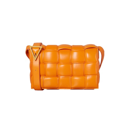 [스페셜오더]BOTTEGA VENETA-591970 보테가 베네타 라이트 오렌지 패딩 카세트 크로스 바디백