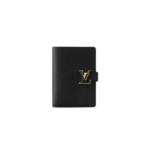 [스페셜오더]LOUIS VUITTON-M81561 루이비통 블랙 토뤼옹 가죽 LV 버티컬 컴팩트 월릿