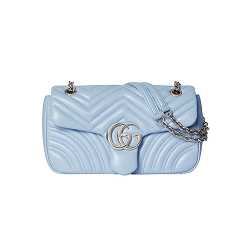 [스페셜오더]GUCCI-837267 4928 구찌 라이트 블루 GG 마몽 미디엄 숄더백