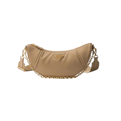 [스페셜오더]PRADA-1BH222 프라다 베이지 드뮈룬 리나일론 숄더 백