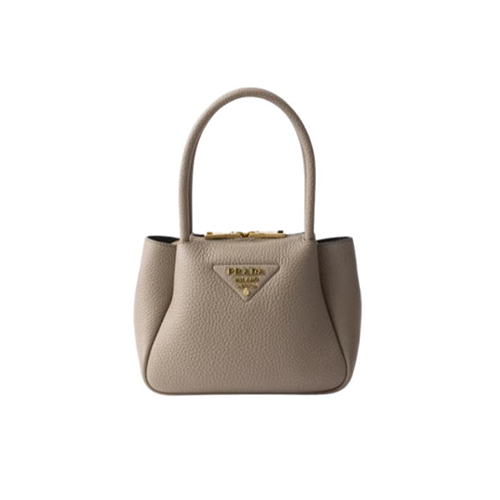 [스페셜오더]PRADA-1BA362 프라다 그레이 플루 가죽 미니 핸드백