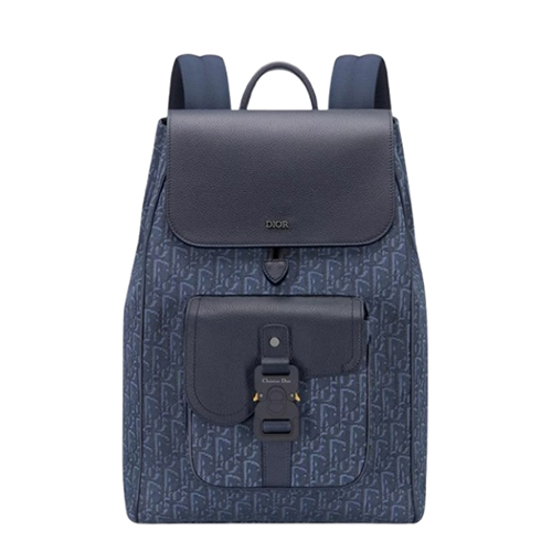[스페셜오더]DIOR-1ADBA2 디올 네이비 Saddle 플랩 백팩