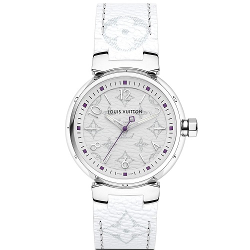 LOUIS VUITTON-QBB106 루이비통 땅부르 모노그램 화이트 MY LV 땅부르 여성워치 34mm