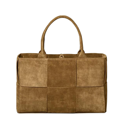 [스페셜오더]BOTTEGA VENETA-609175 보테가 베네타 캐러멜 스웨이드 송아지 가죽 아르코 토트백