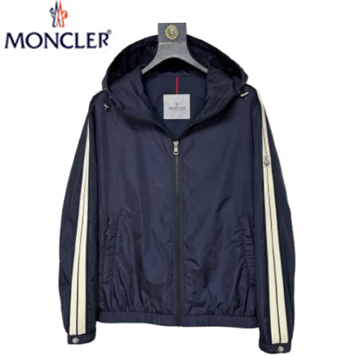 MONCLER-08174 몽클레어 네이비 나일론 바람막이 후드 재킷 남성용